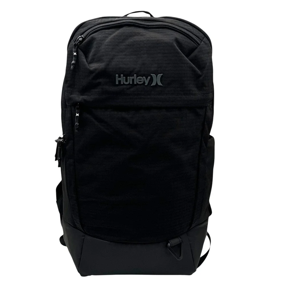 Hurley Mens One and Only Classic Backpack Solid Black Fits‎ 15